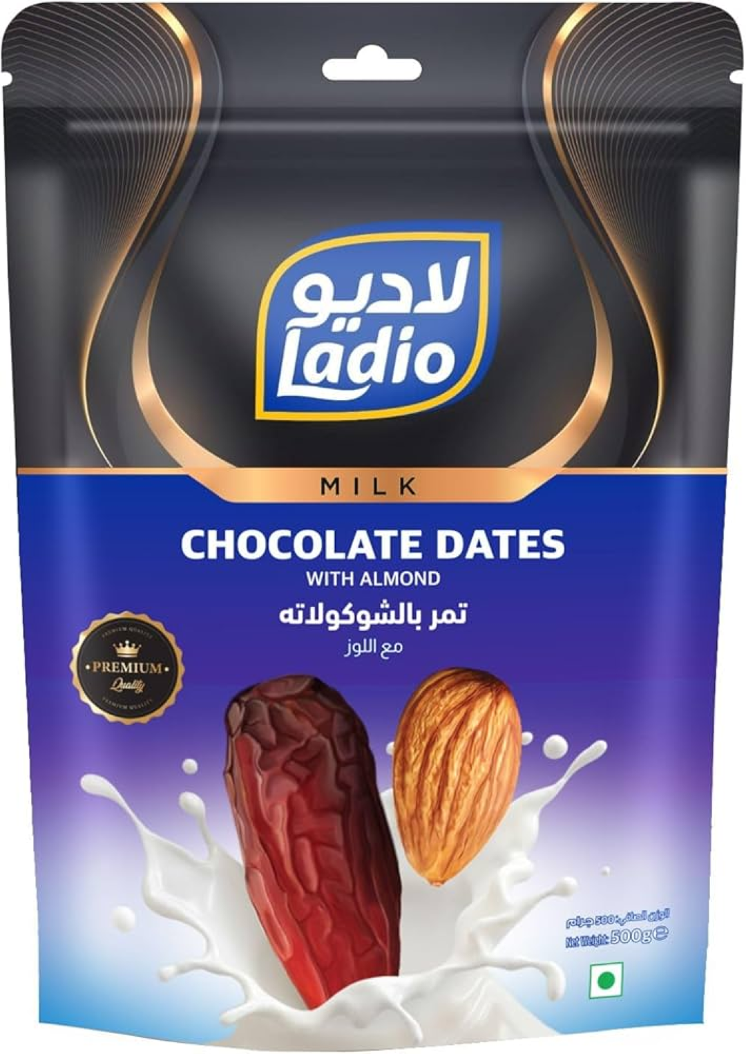 LADIO MILK CHOCOLATE DATES 500G